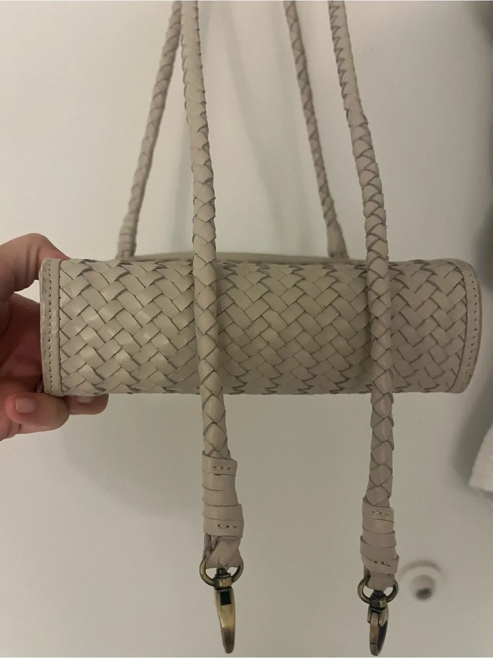 Bembien “Cece” Woven Cream Shoulder Bag - Classic Women's Crossbody
